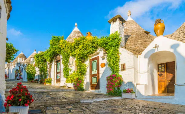 The traditional Trulli houses in Alberobello city, Apulia, Italy