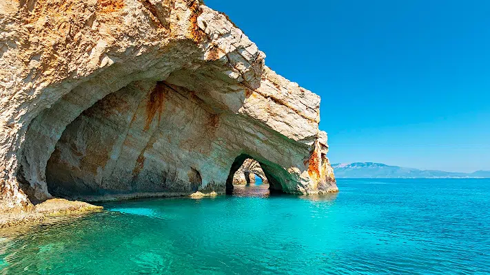 Blue caves on Zakynthos