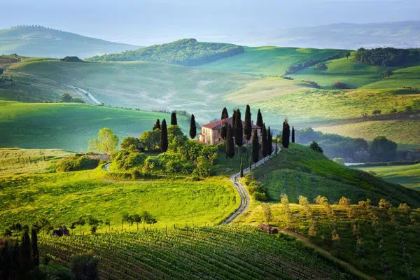 Chianti is the region of wonderful vineyards and charming hill top towns