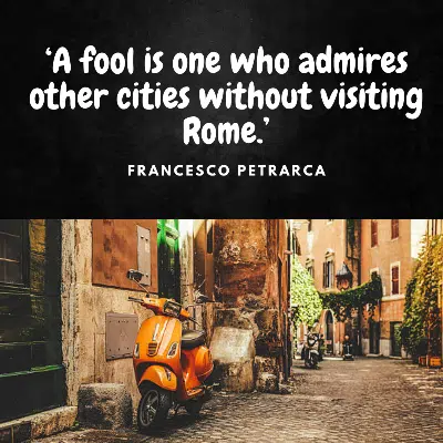 Ultimate travel quotes about Rome