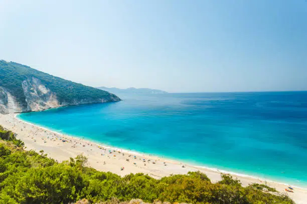 Incredible Myrtos beach in Kefalonia