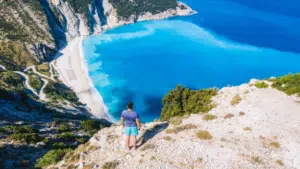 Incredible Myrtos beach in Kefalonia