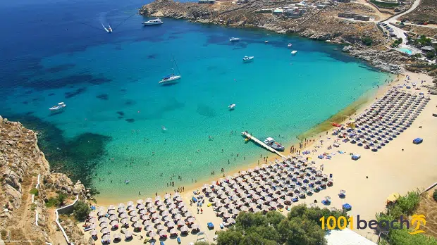 Super Paradise beach on Mykonos