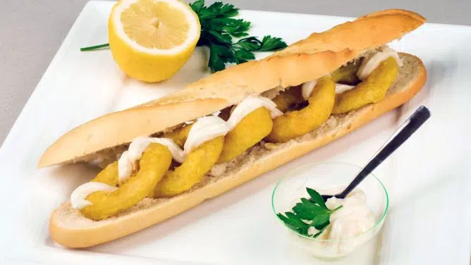 Bocadillo de Calamares - Must try Spanish cuisine In Madrid