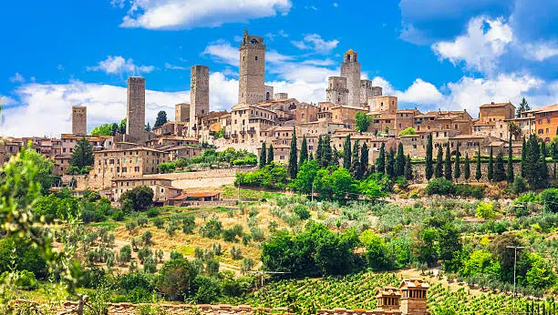 the most beautiful villages in Italy -San Gimignano