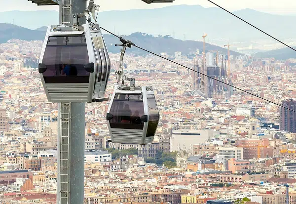 Top things to do in Barcelona -cable car barcelona