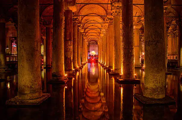 Underground basilica found in Istanbul, Turkey.