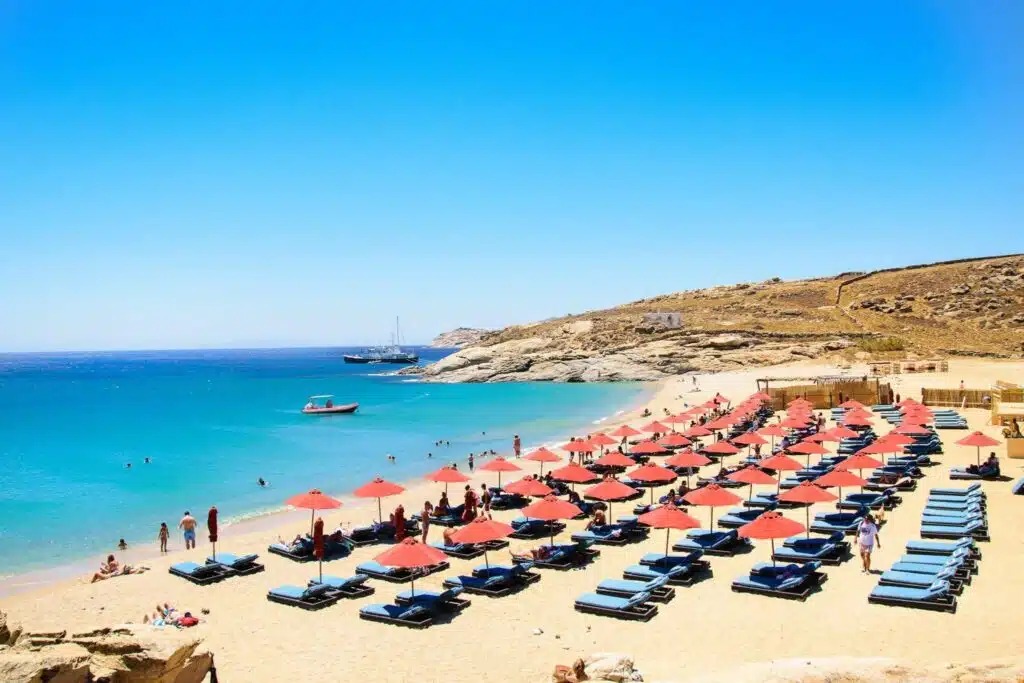 Elite beaches in Mykonos - Lia beach