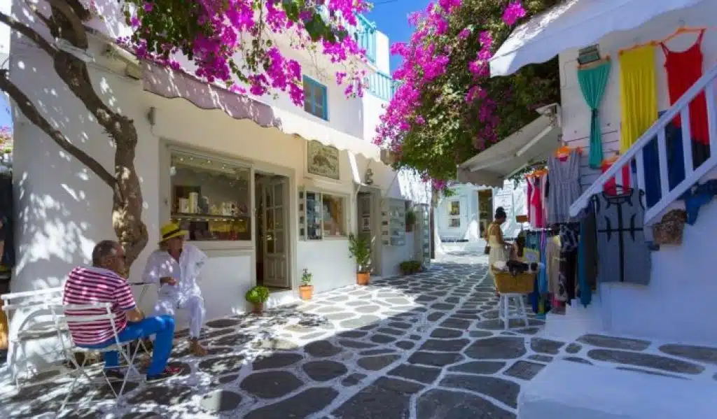 Matogianni-Street-In Posh mykonos Town