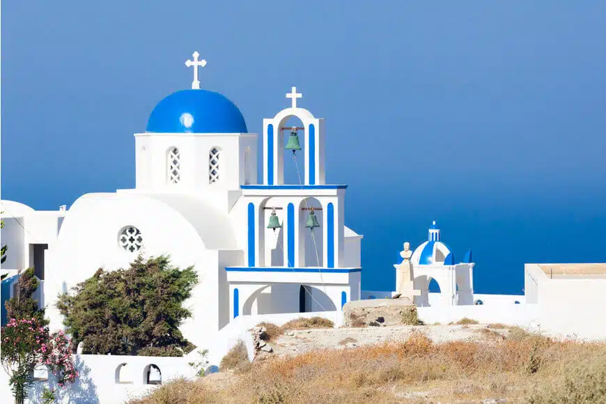 Panagia Eisodia church in Pyrgos Santorini