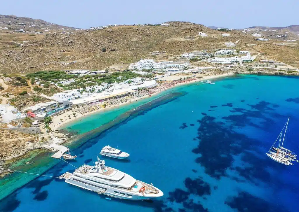 Paradise beach in Mykonos