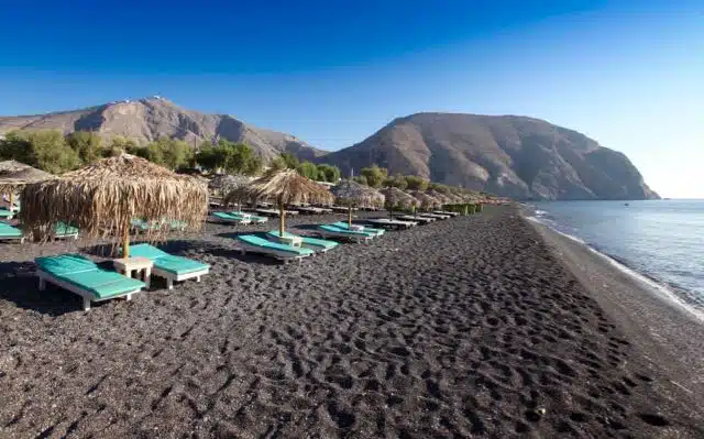 Perivolos Beach on Santorini