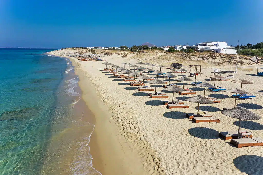 Plaka beach on Naxos