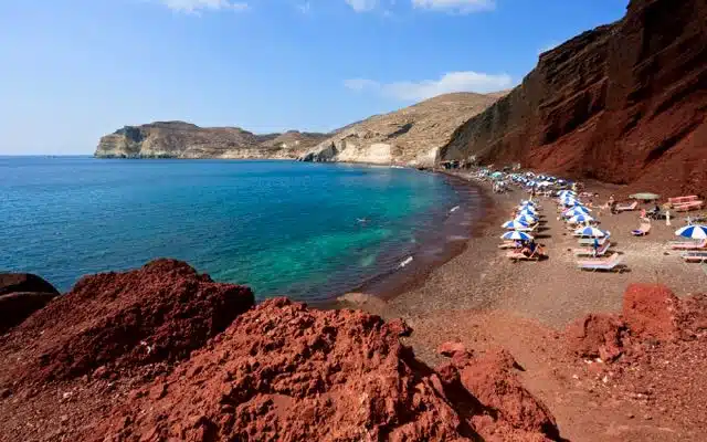 Red Beach on Santorini