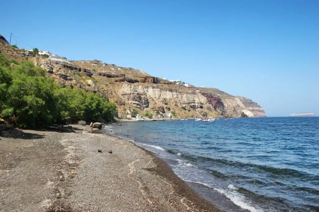 Santorini Caldera Beach