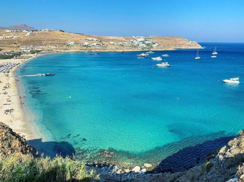 kalo Livadi Beach on Mykonos