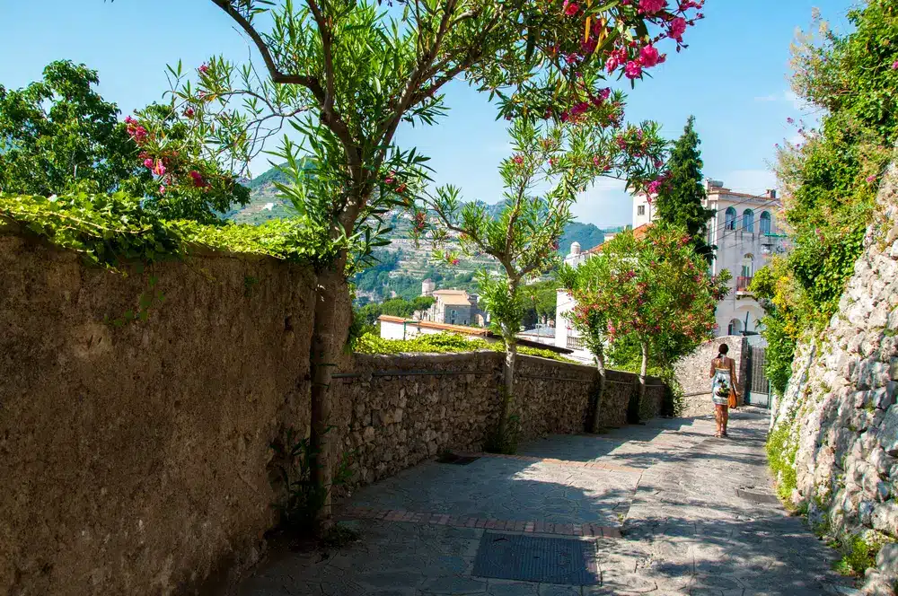 Walking in streets of Ravello