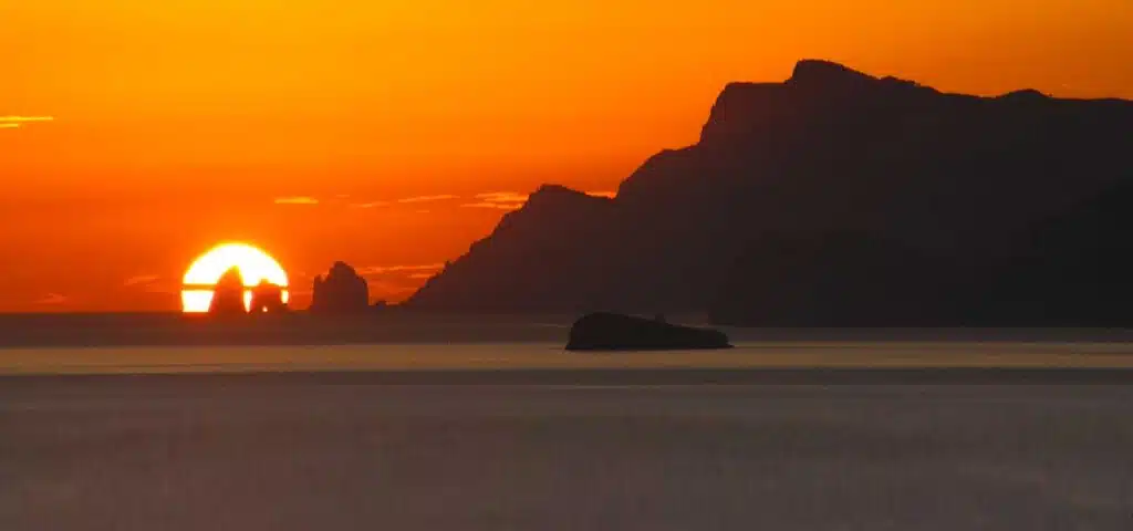 Sunset view from Praiano