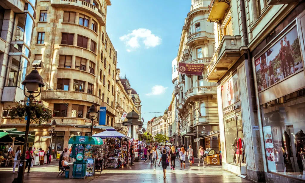 Knez Mihailova street in Belgrade