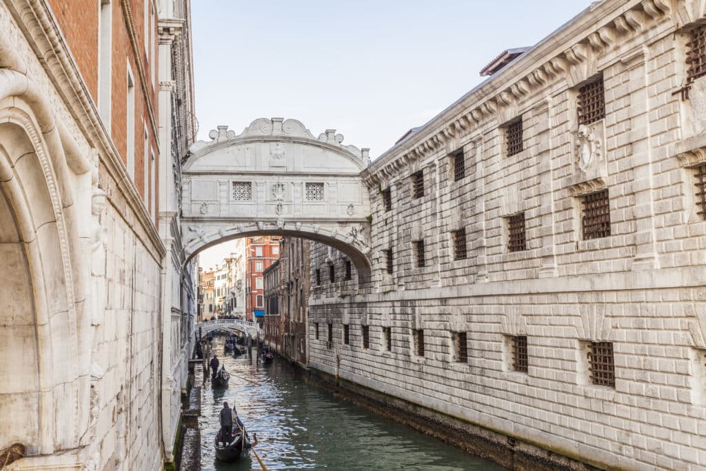 Bridge of Sighs, Ponte dei Sospiri in Venezia, Venice Italy