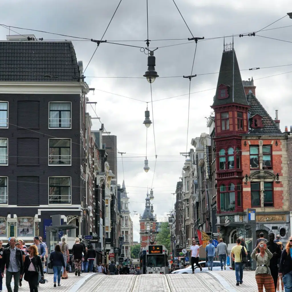 Shopping streets in AMsterdam