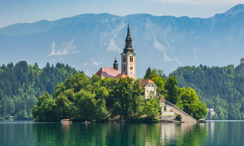 Bled island in Slovenia