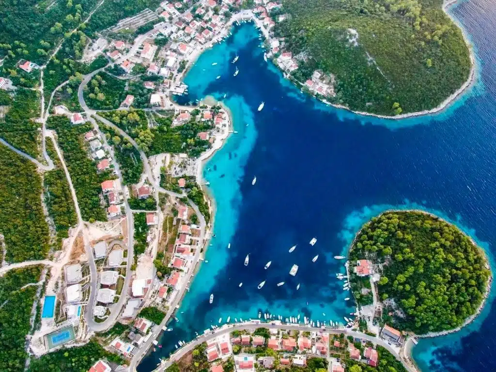 Korcula - aerial view