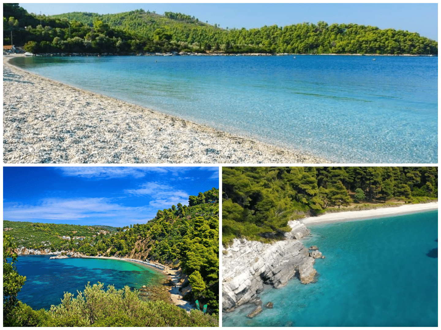 The finest beaches on Skopelos island