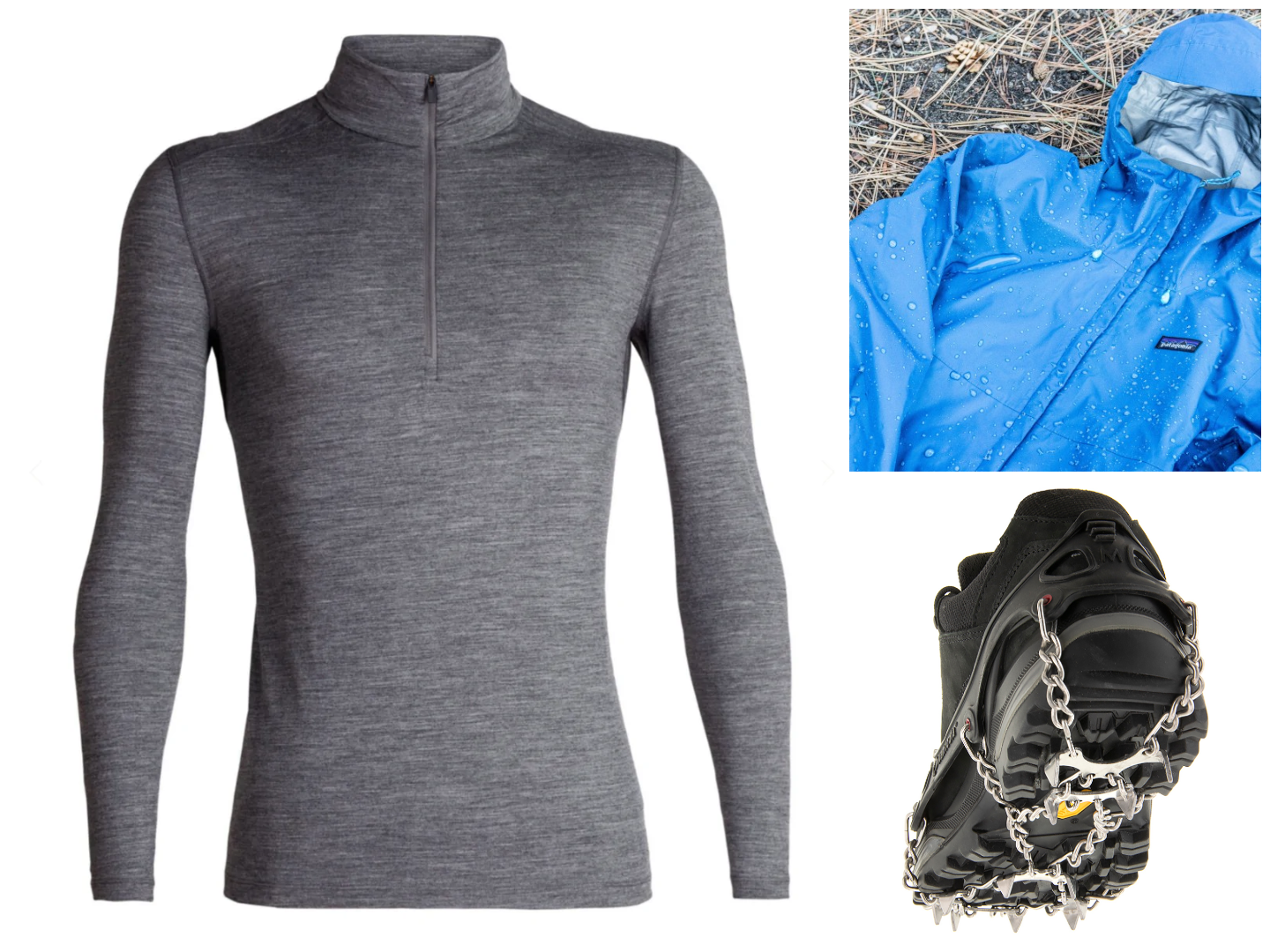 merino wool-torrentshell-snowshoes-and-microspikes