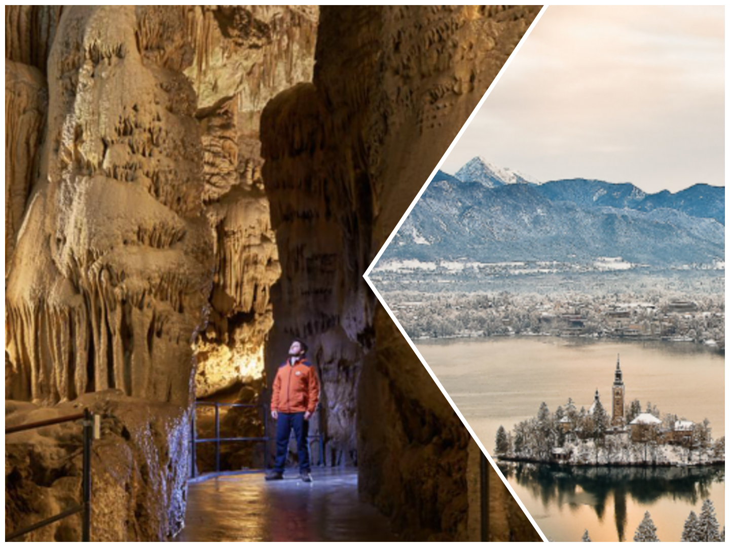 Postojna cave and Bled - 2 of the most popular day trips from Ljubljana