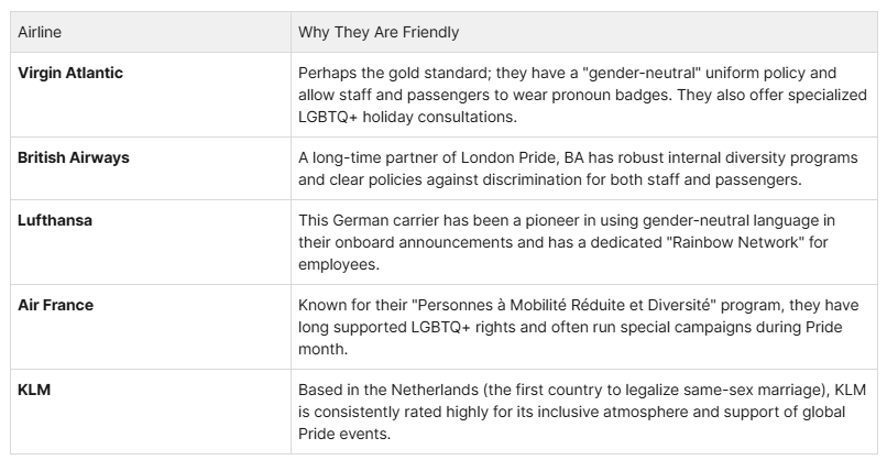 LGBTQ-Friendly Airlines in Europe